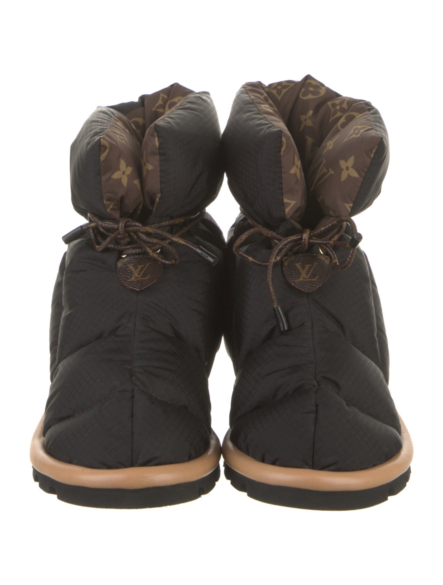 Louis Vuitton LV Monogram Nylon Lace-Up Boots